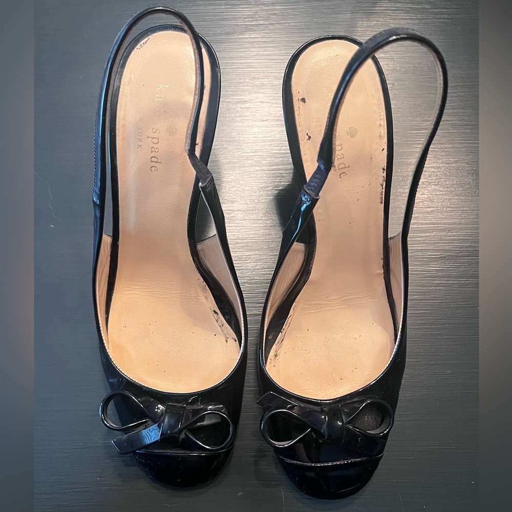 Kate Spade Navy Slingback Heels